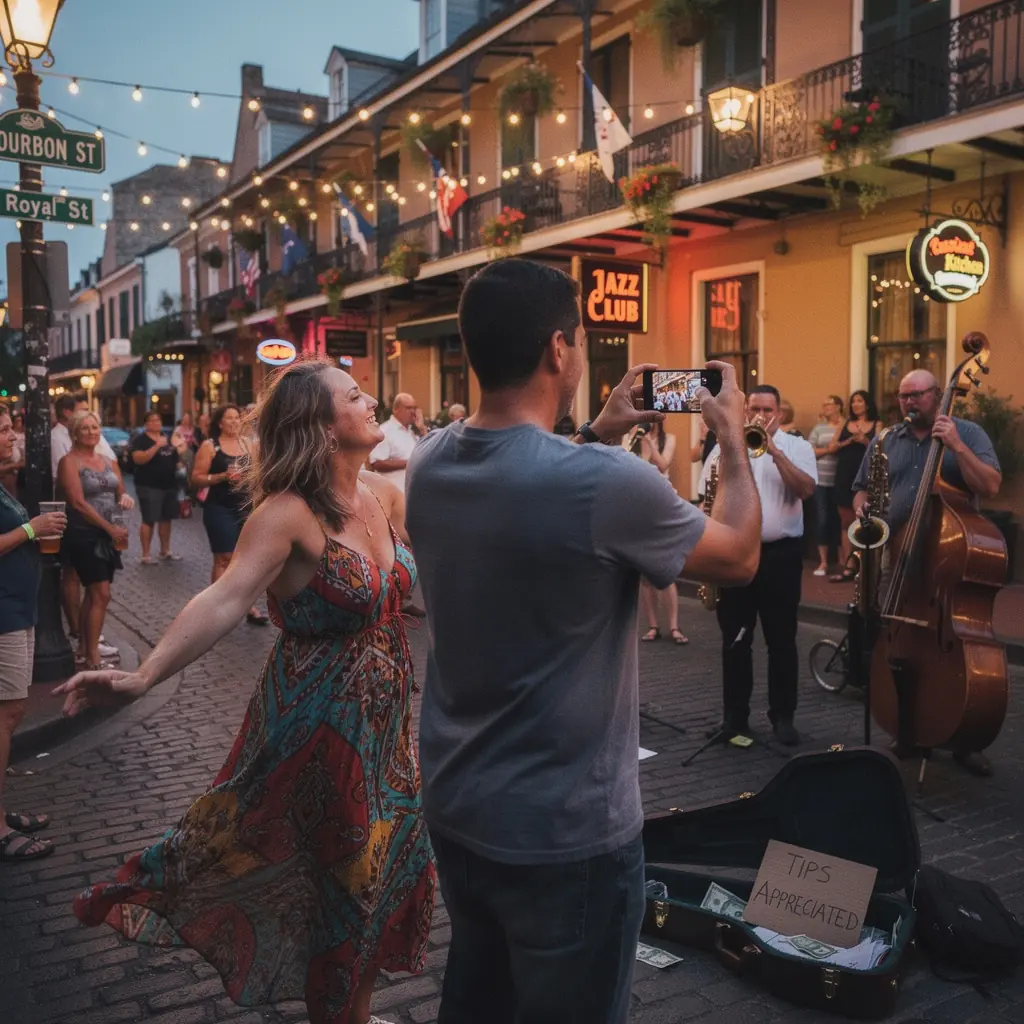Zachód słońca nad rzeką, tworzący malowniczy krajobraz z odbiciem miasta w wodzie.